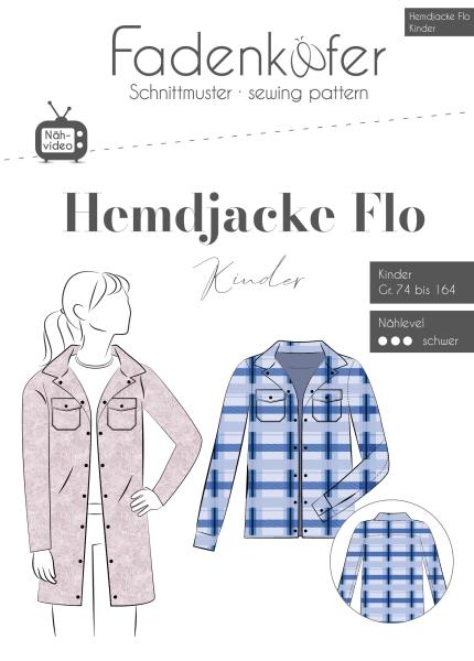 Fadenkäfer Papierschnittmuster Hemdjacke Flo Kinder
